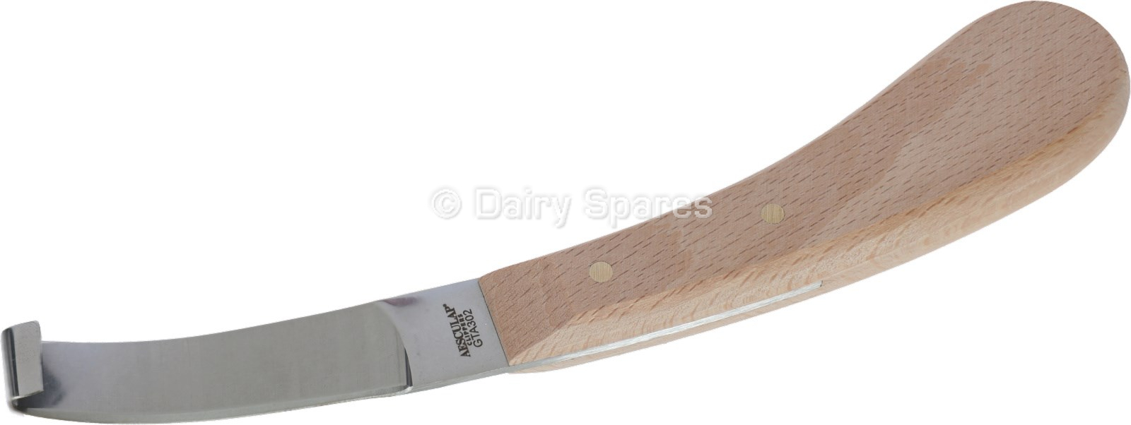 Aesculap® Hoof Knife, Single Edge Right Hand Large Blade, Hardwood Handle (GTA302) – HKA18R GTA302