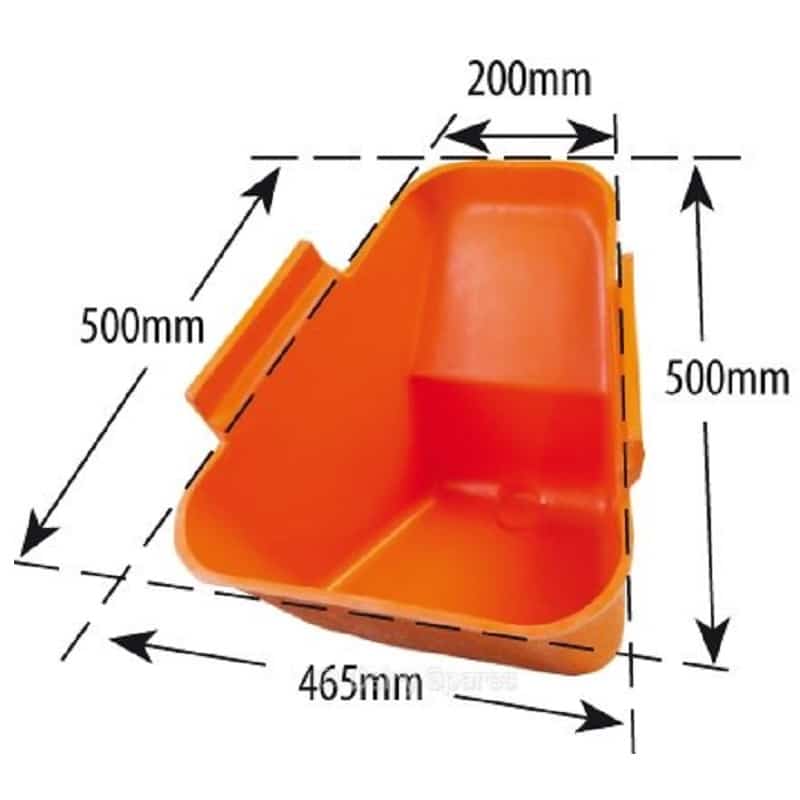 Greenoak feed manger pan – Gascoigne iso type