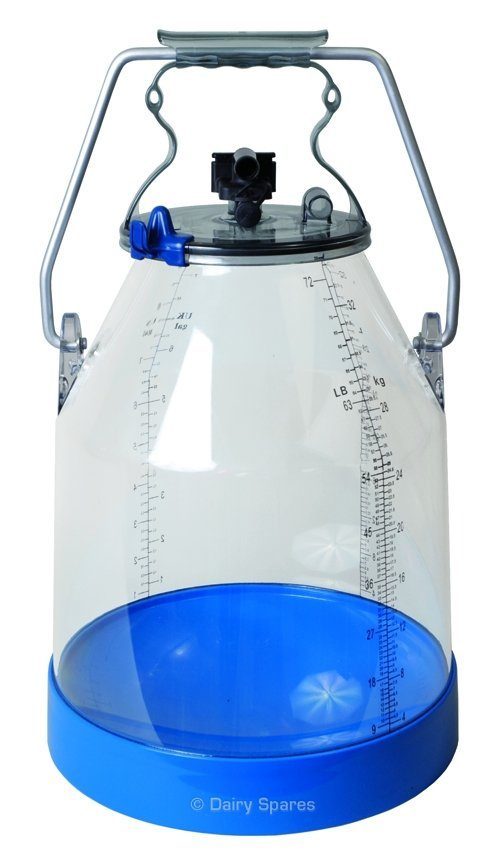 Clear Dump Bucket c/w Lockable Lid 2 Ports – DB210 DB210