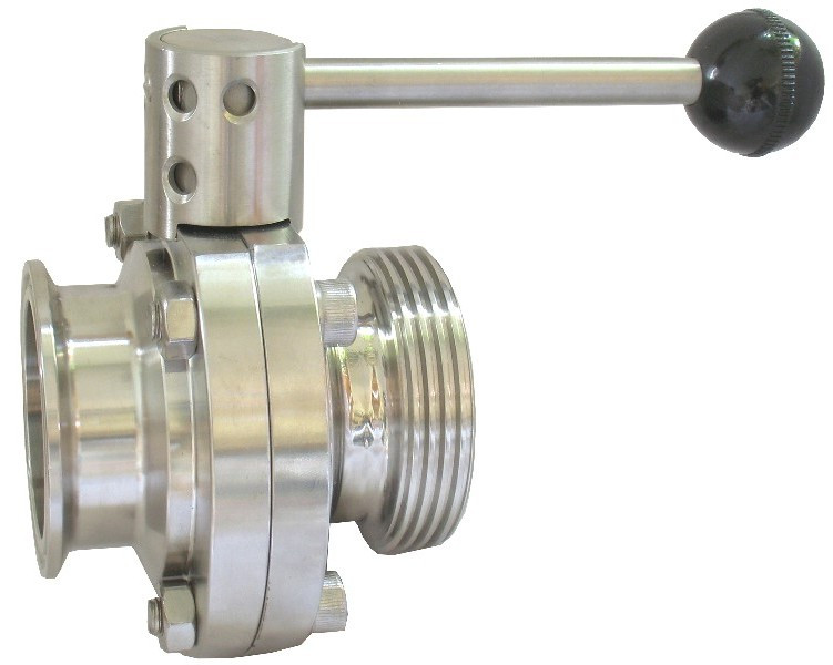 1.5 inch Milk Tank Valve clamp x thread 816-449-1314