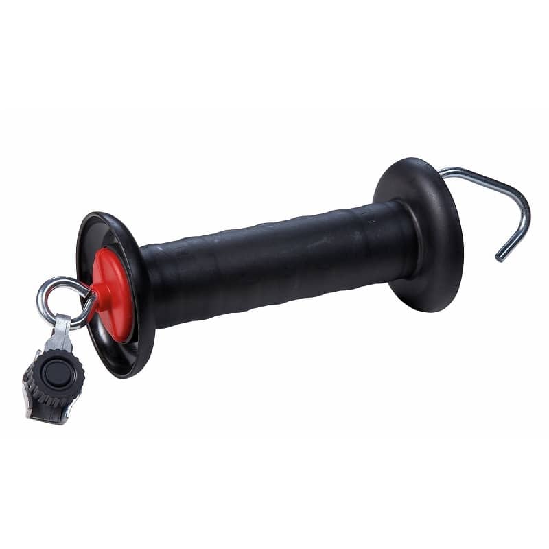 Fenceman gate handle with rope connector