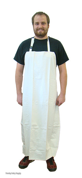 Milking Apron - White Medium 47 inch length