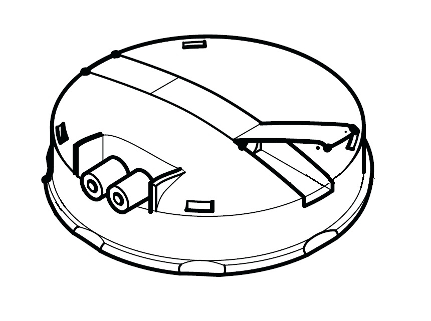 Interpuls Oberer PVC-Deckel für Abnahmezylinder DVC 1000 | 5200077 DVC 1000