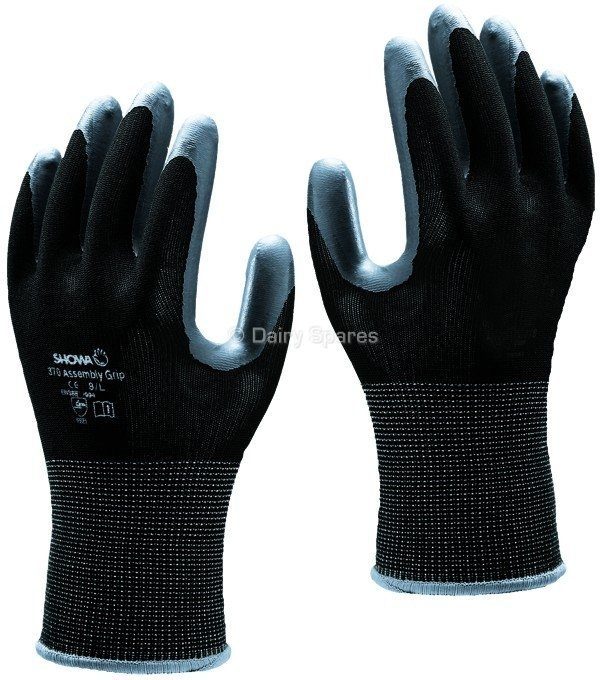 Nitrile Glove Grey/Black (Pr) – GG25M GG25M