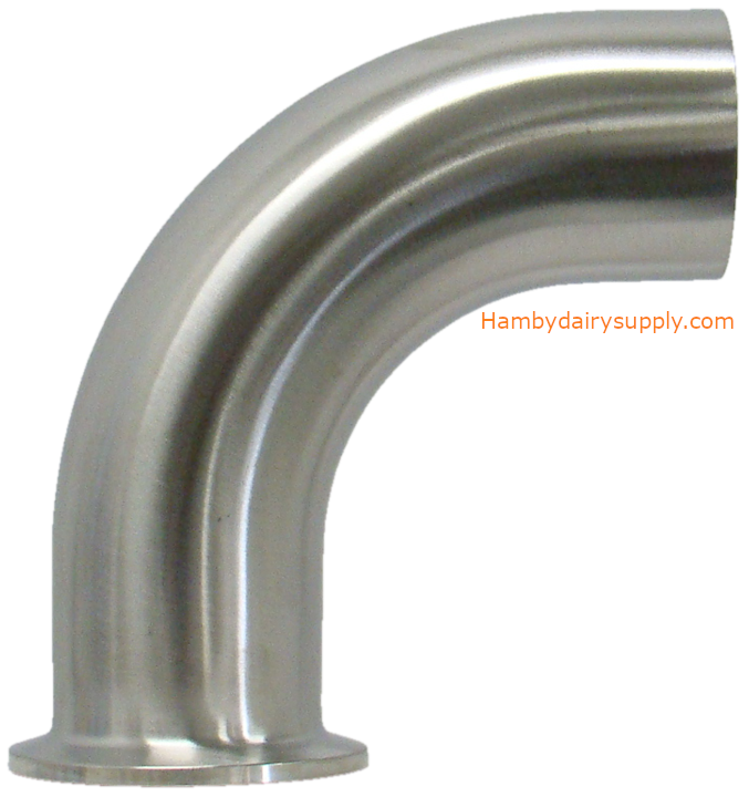 1.5 inch Stainless Steel 90 elbow - clamp x weld 4999-1000-721
