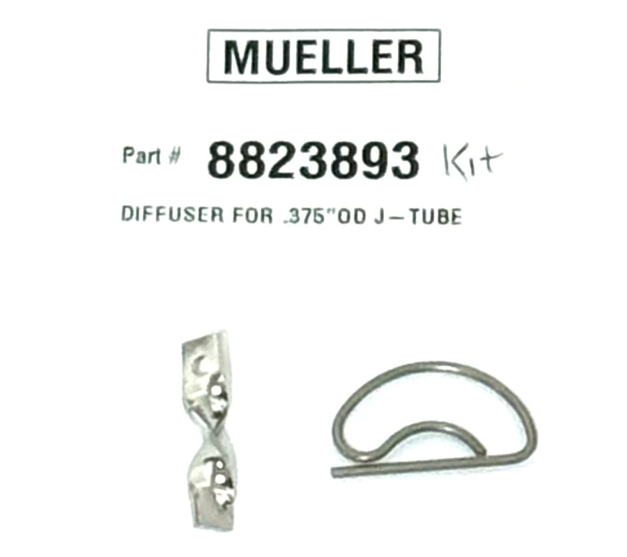 Diffuser Kit (2 piece) for 3/8 J Tube lid washer for Mueller Milk Cooler
