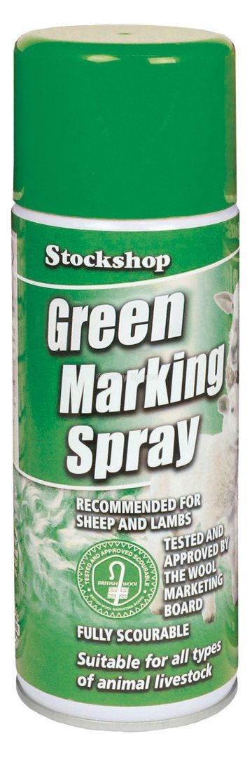 Cattle/Sheep/Pig Marker Aerosol (Wool Mark Approved) Green – MAS01G MAS01G