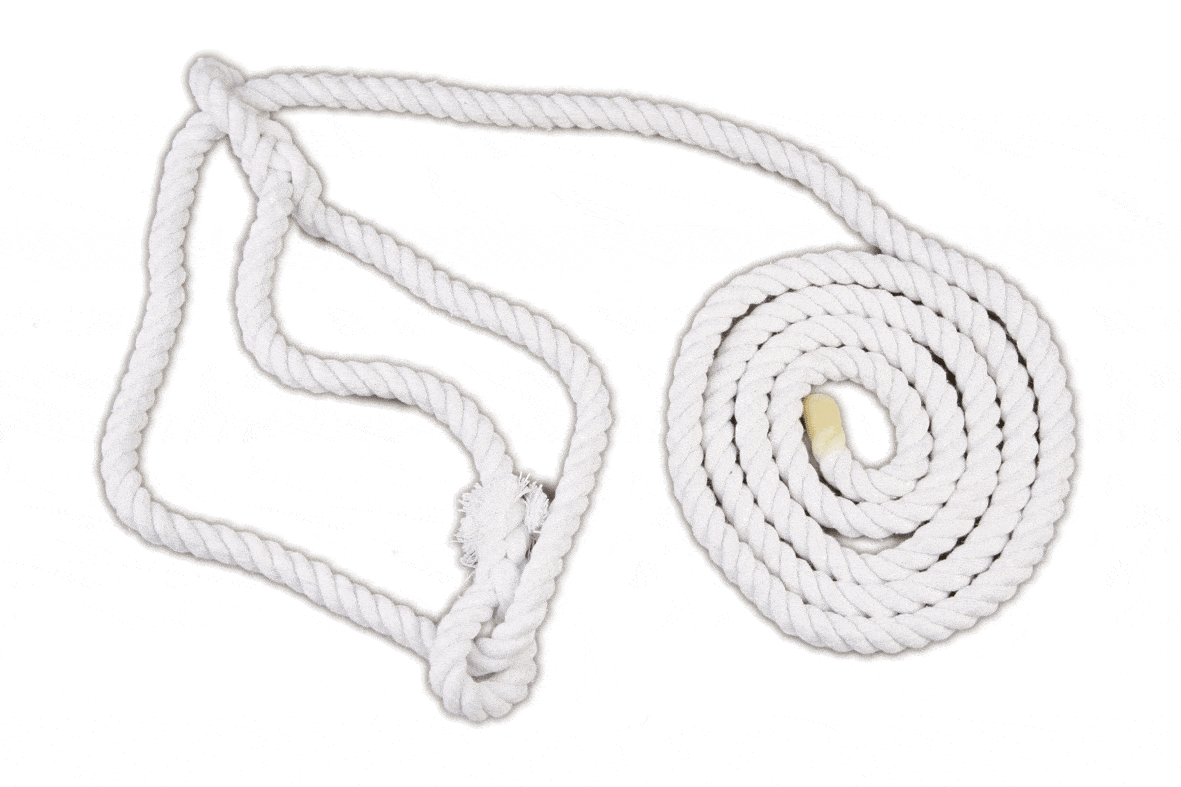 Cattle showing halter optic white cotton 12mm x 3.6mts