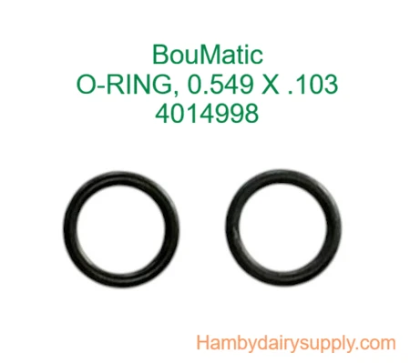Set of 2 O-Rings for Sight Glass washing - Bou-Matic DariKool DEC & Sunset