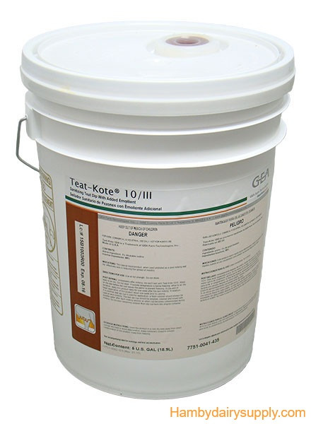5 Gallon Bucket Teat Kote 10/III Pre & Post Dip 7751-0041-435