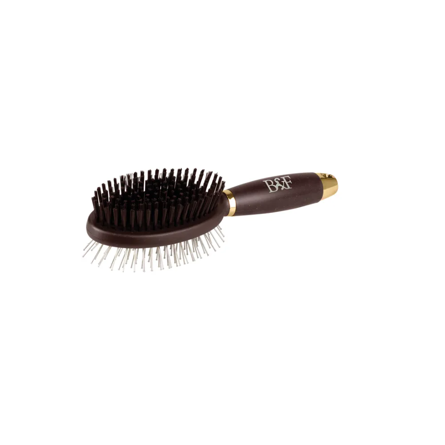 Benji & Flo Gel Handle Double Sided Grooming Brush