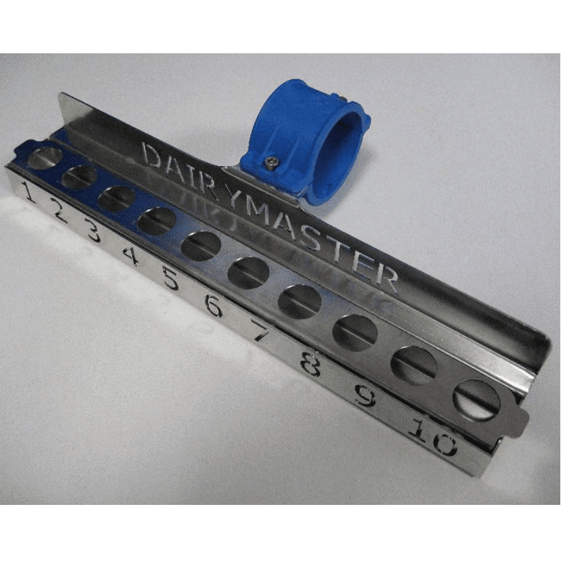 Dairymaster milk meter sample bottle rack 1-10 (2.5″)