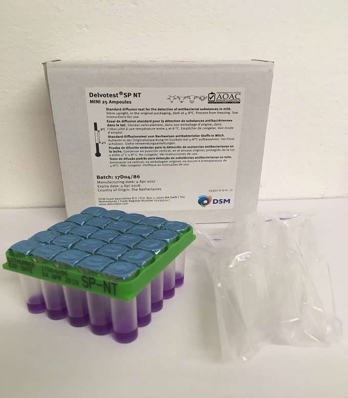 Delvotest sp-nt antibiotic test tube – 25 pack BV24