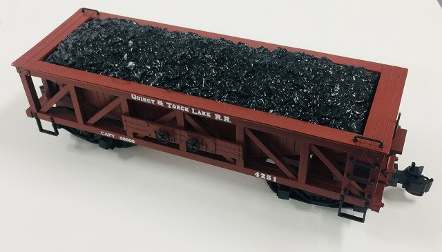 Sold! Delton Coal Hopper car Quincy and Torch Lake RR - G scale