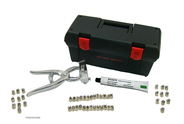 3/8 Ear Release Tattoo Kit A-Z + 0-9 + Green Ink