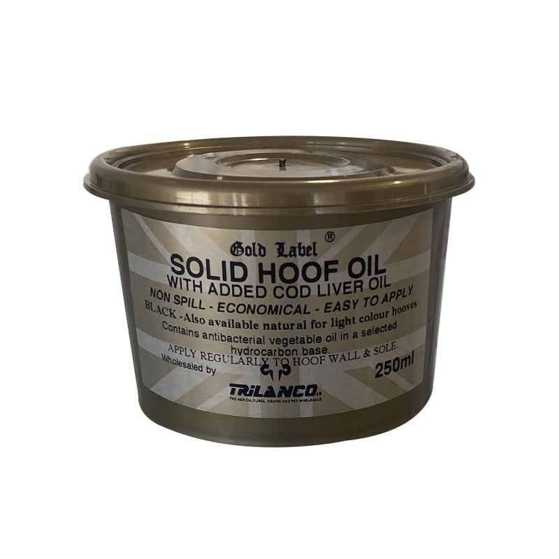 Gold Label Solid Hoof Oil Black GLD0106