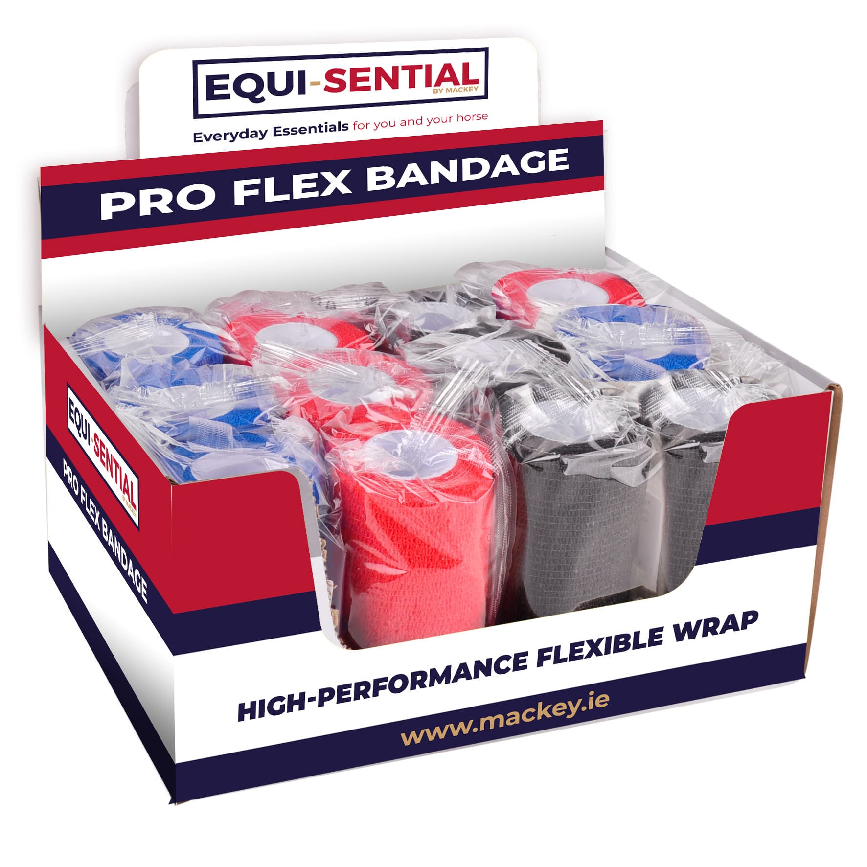 EquiSential Pro Flex Bandage – 10 cm – Mixed box (Box of 12)