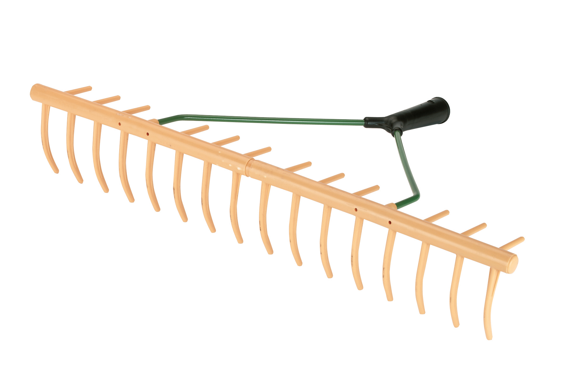 Kunststoffrechen 64 cm mit Grasfangzinken (16/12 Zinken)
