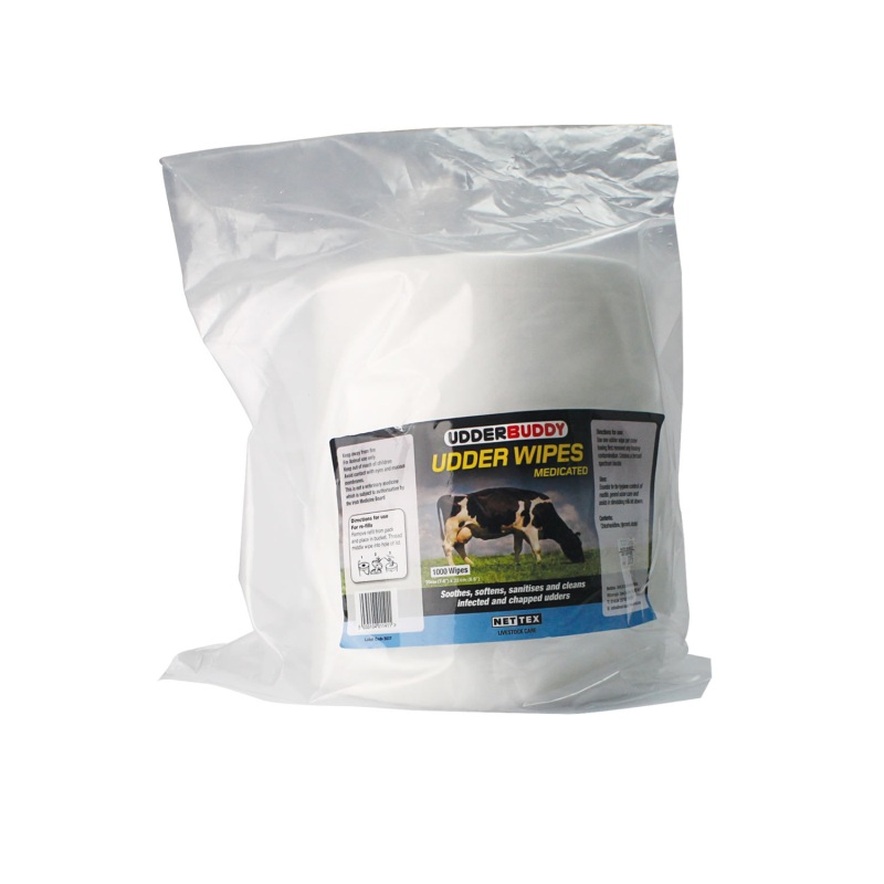 Nettex Agri Medicated Conditioning Dairy Udder Wipes NXA1141