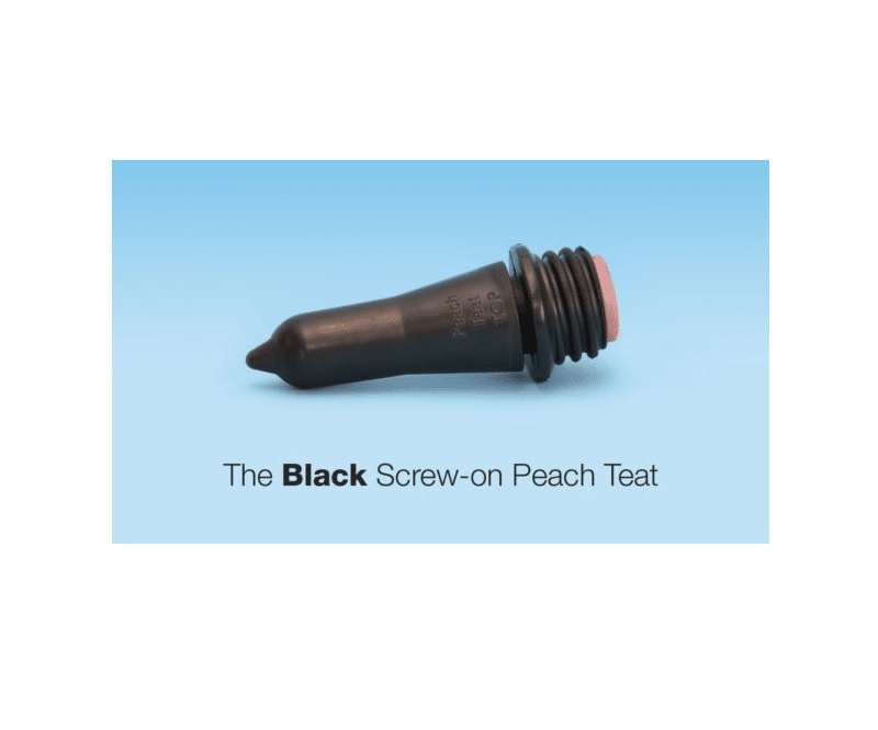 Stallion Peach Teat Black Screw In 880-0005-204