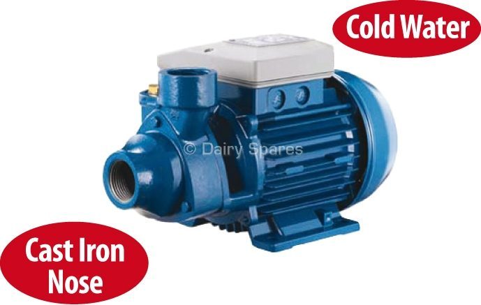 Peripheral Positive Displacement Cold Water Pump. Max 40l/min @ 5mH 230V 1ph 0.37kW ½HP IP44 Cast Iron Nose – 8775