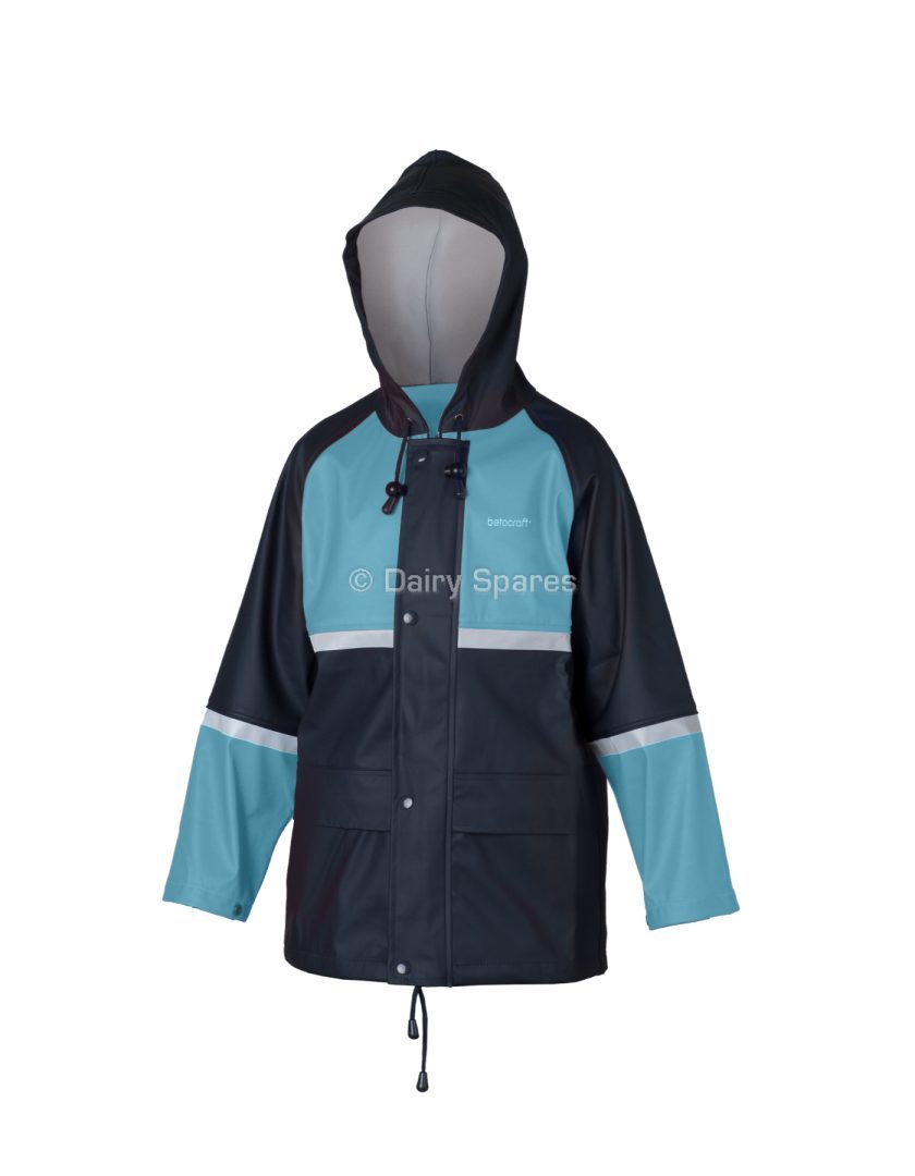 Betacraft Tuffbak Flex Children’s Parka Navy/Pale Blue Size 2 – BCF73S BCF73S