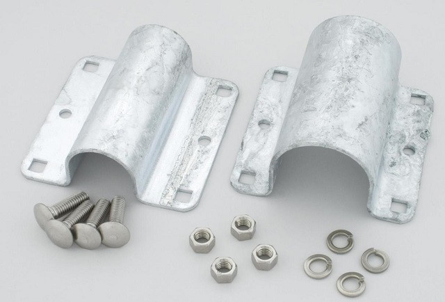 Clamp Set - Galvanized - 2 3/8 x 1 5/8 inch Surge Stalls
