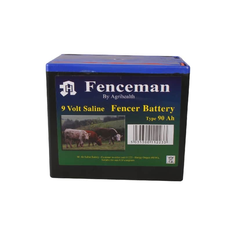 Fenceman Saline Battery – 9v 90ah