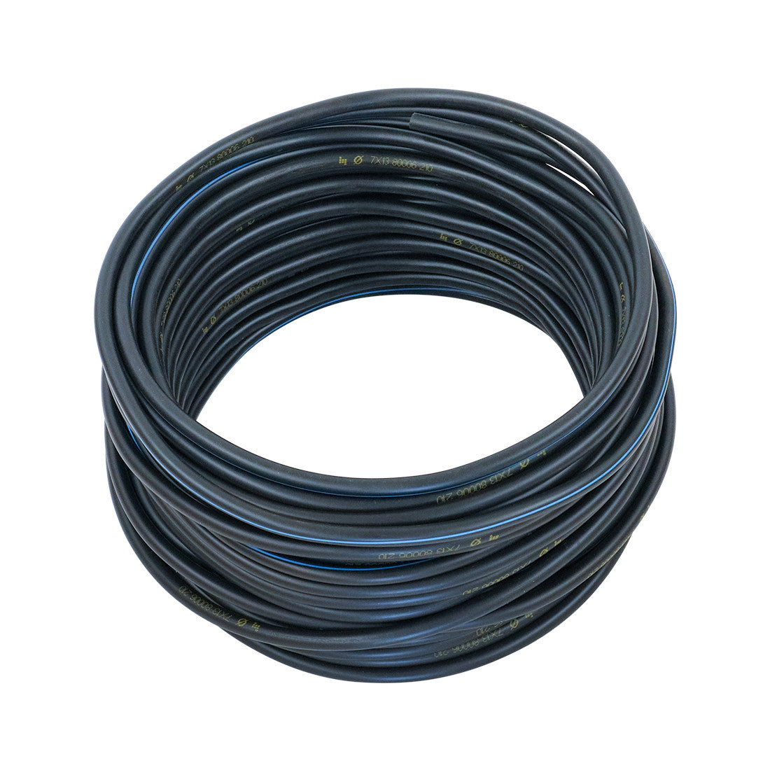 Air hose, 50 Meters - Ø7mmxØ13mm/Blue stripe (Aftermarket)