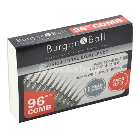 Burgon & Ball™ Professional Comb Pack of 5 (96mm, 76mm, 93mm) 40457S | 40457W | 40457P
