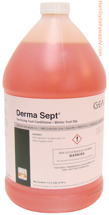 Summer Sale! Dermasept Sanitizing Teat Conditioner/Winter Teat Post Dip 1 gallon 7751-0040-342