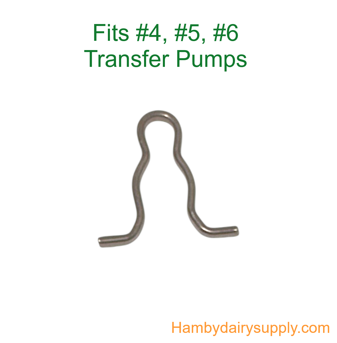 Impeller clip for Thomsen and Kleen-Flo 4, 5, or 6 Transfer Pump