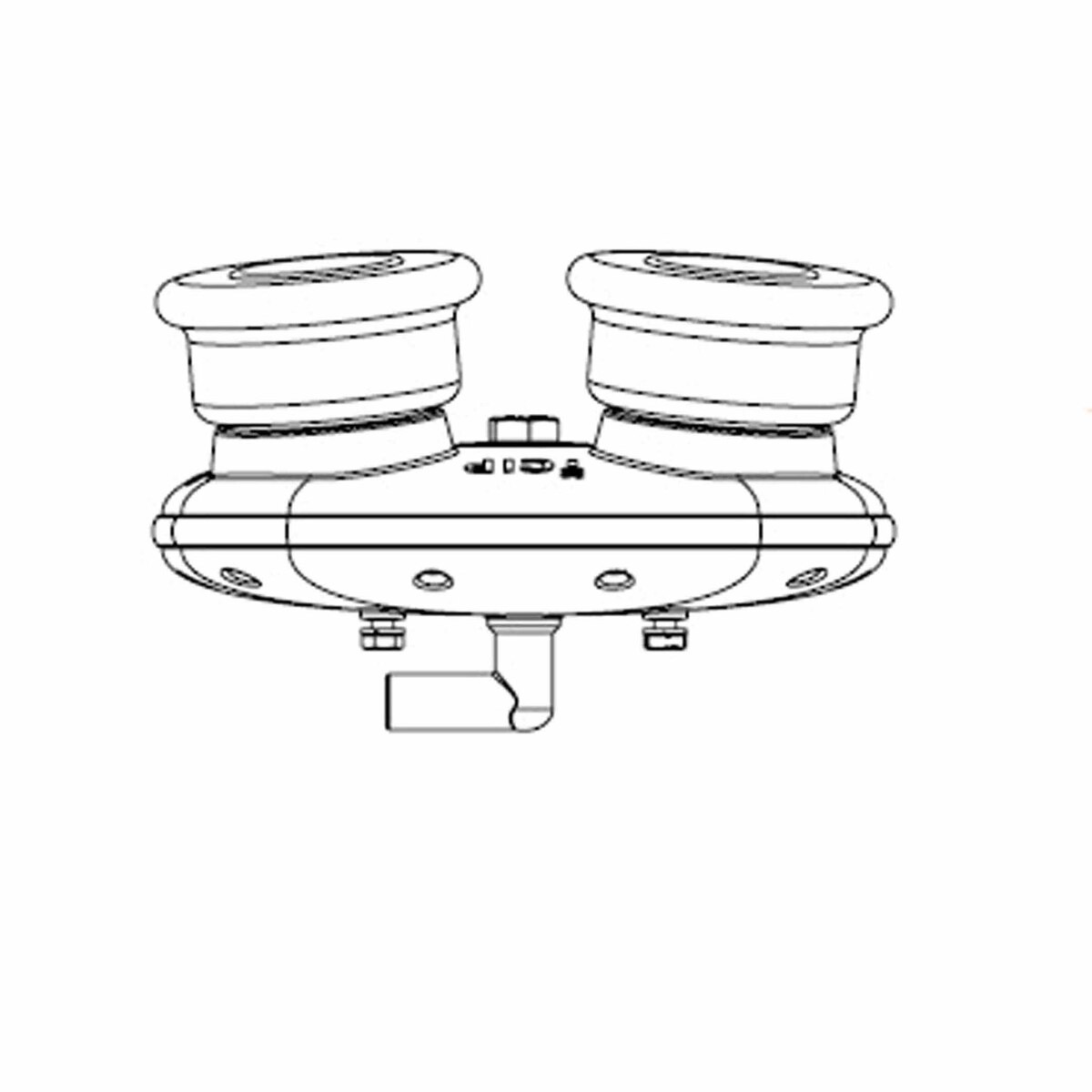 40mm Rubber Cup Flat Mount CIP Device For Cluster Complete 8806-4010-410