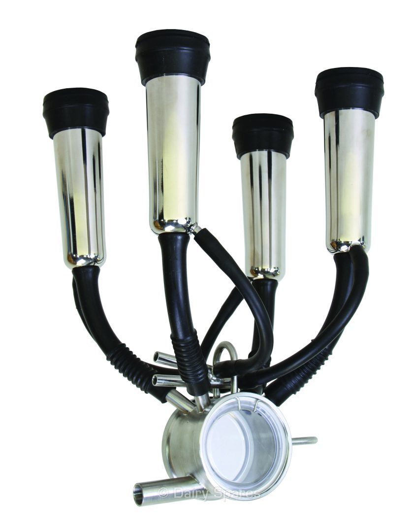 Greenoak Milking Cluster, Stainless Steel Barrel Claw, Rear Leg Milking – 4257