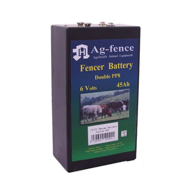Fenceman alkaline double pp8 battery 6v 45ah