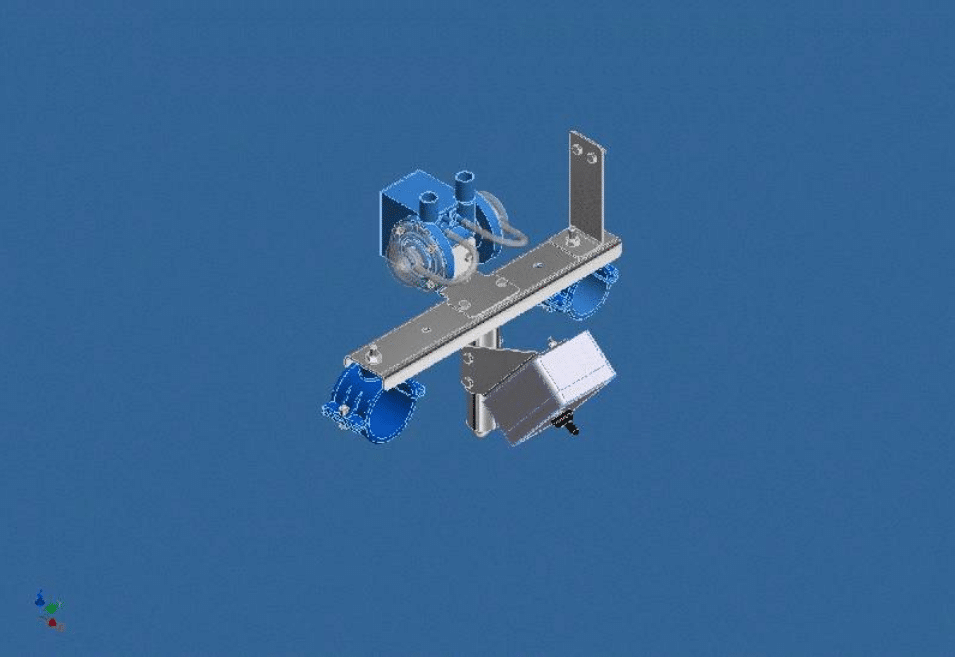 Standalone Diversion Line Valve Bracket – Electronic – Switch Type – 2″ x 2.5″