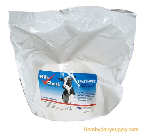 Milk Check Teat Wipes - Refill bag of 700