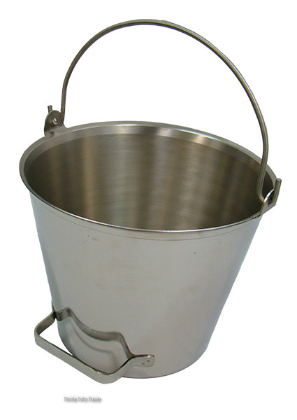 13 Quart Stainless Steel Pail with Pouring Handle - Best Quality