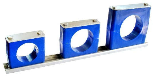 Blue Rail Hanger for 1.5 inch stainless milk line 4999-1060-820