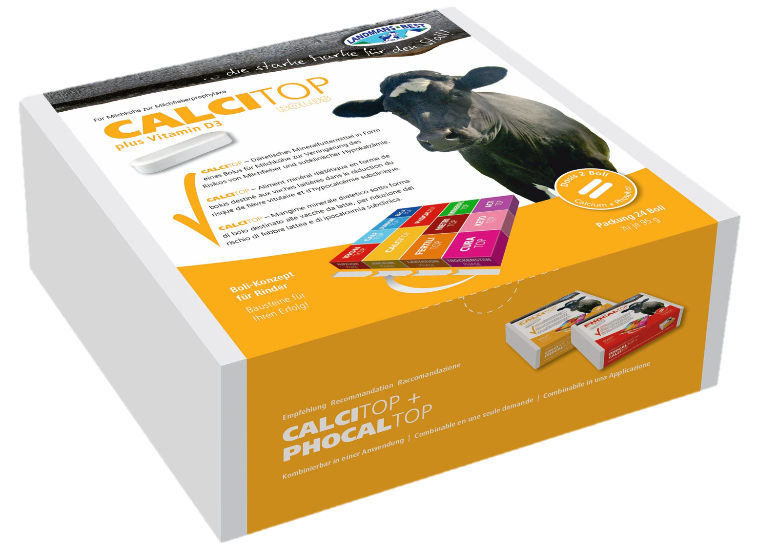 Landmans Best Calcitop Calcium Bolus E238