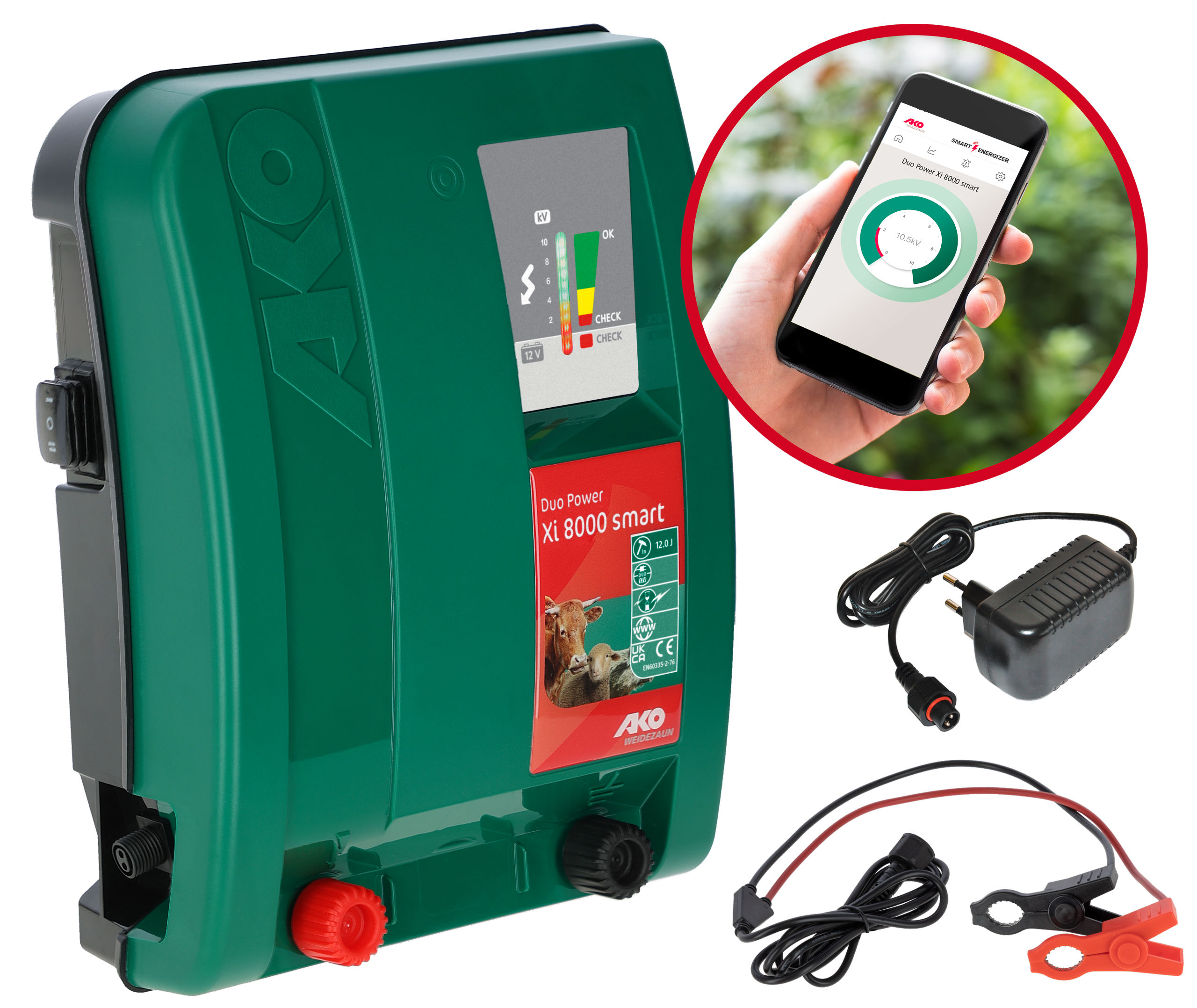 AKO Duo Power Xi 8000 smart 12V/230V Weidezaungerät 372879-23