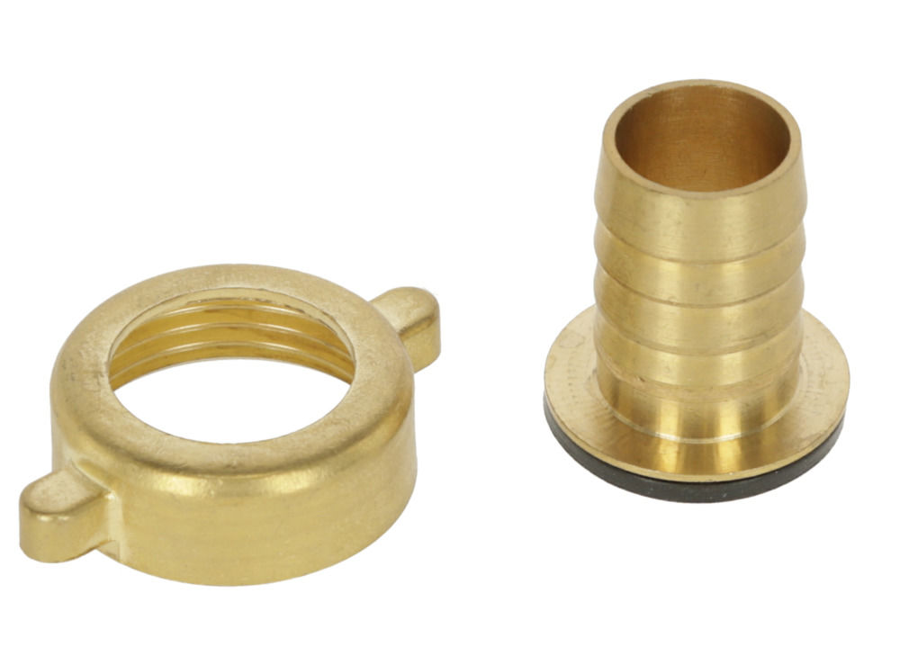 Schlauchverschraubung 2-teilig IG 3/4" x Tülle 1/2", Messing