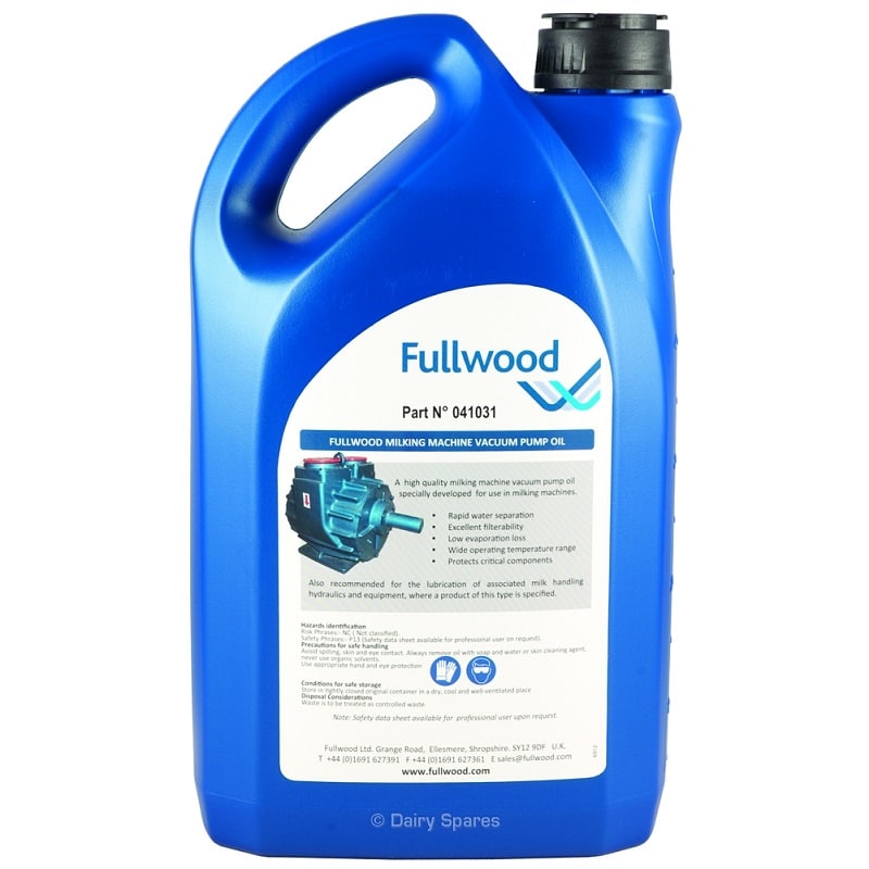 Genuine Fullwood Vacuum Pump Oil – 5lt
