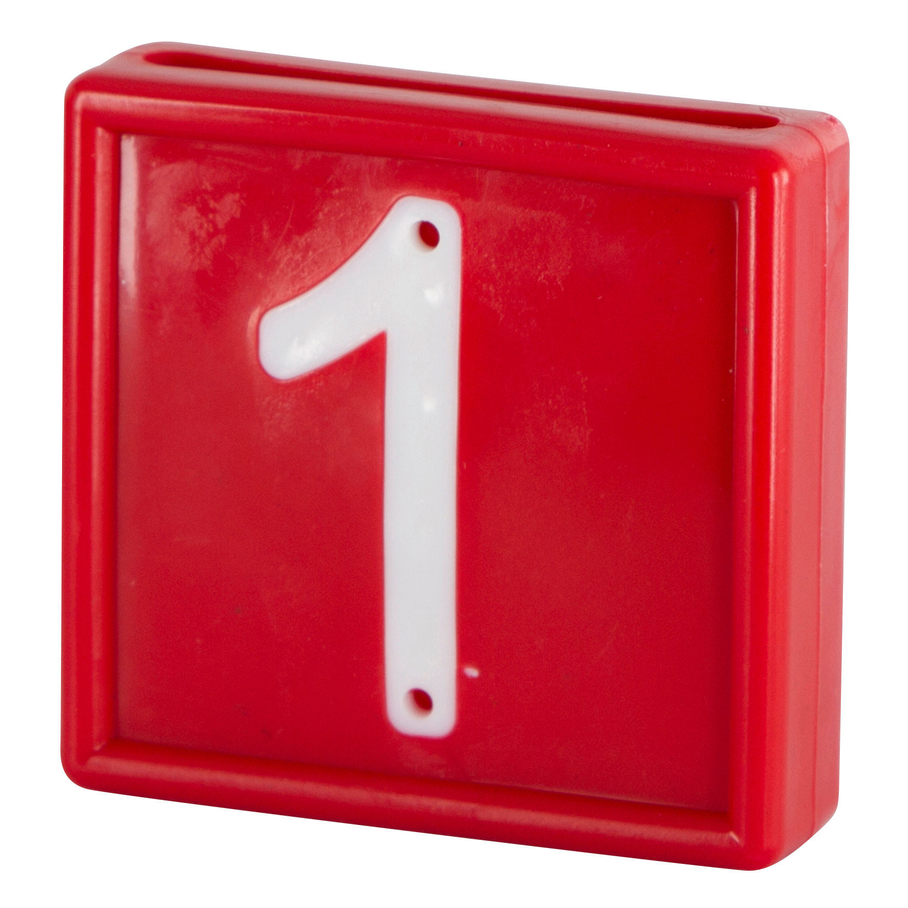 Nummernblock für Halsmarkierungsband, rot | 10er Pack
