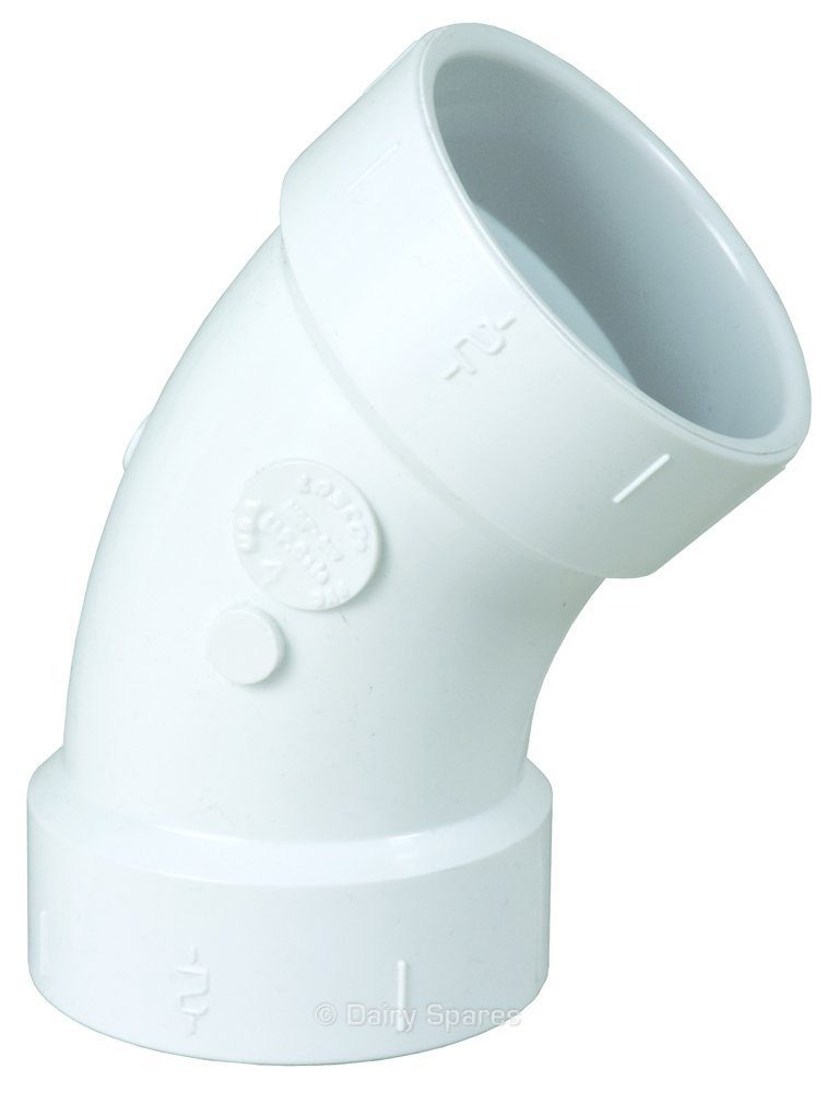 PVC 45° Elbow (Socket/Socket) – 11516
