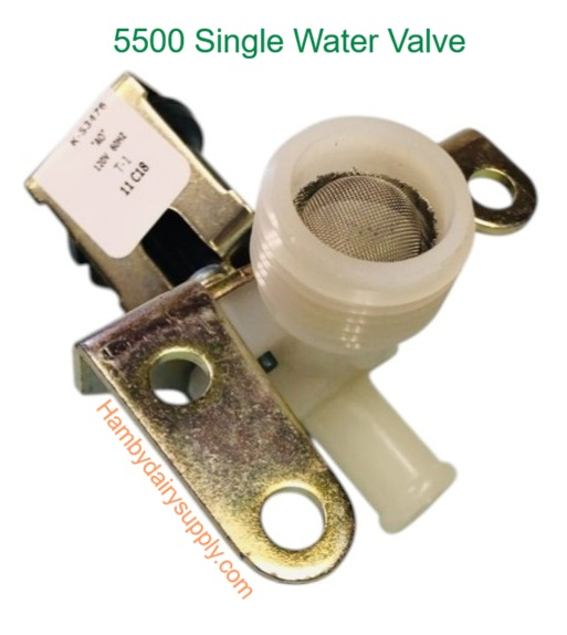5500 Single Water Valve for Bender Sunset DEC Bou-Matic Washer 4999-1010-502