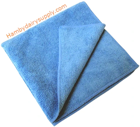 MICROFIBER DAIRY TOWEL Blue Heavier 12 or 50 or 250