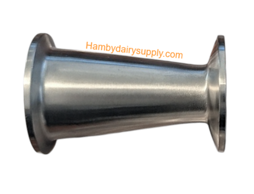 1.5 x 1.0 inch SS Concentric Reducer Clamp fitting T304 T304