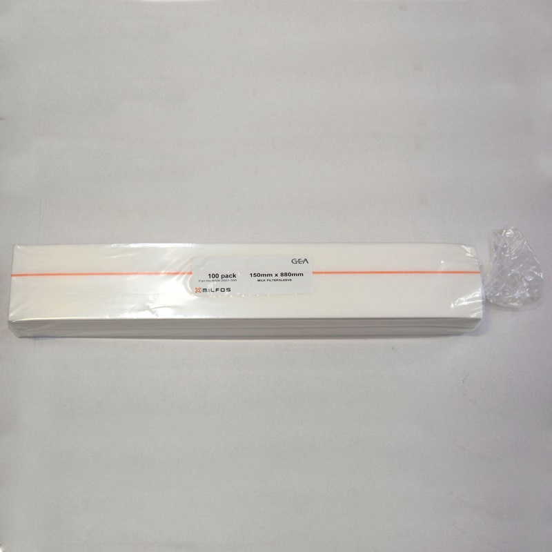 GEA Milfos milk filter sleeves 880mm x 150mm pack of 100 8808-2601-588