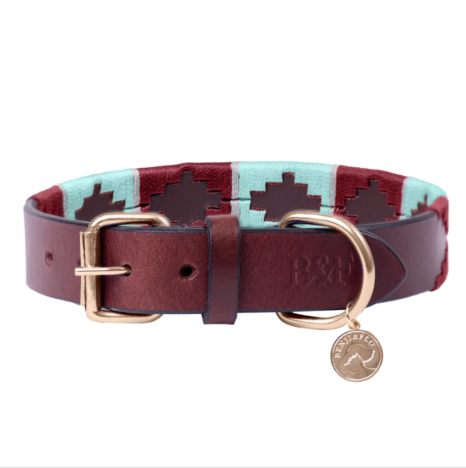 Benji & Flo Sublime Polo Leather Dog Collar